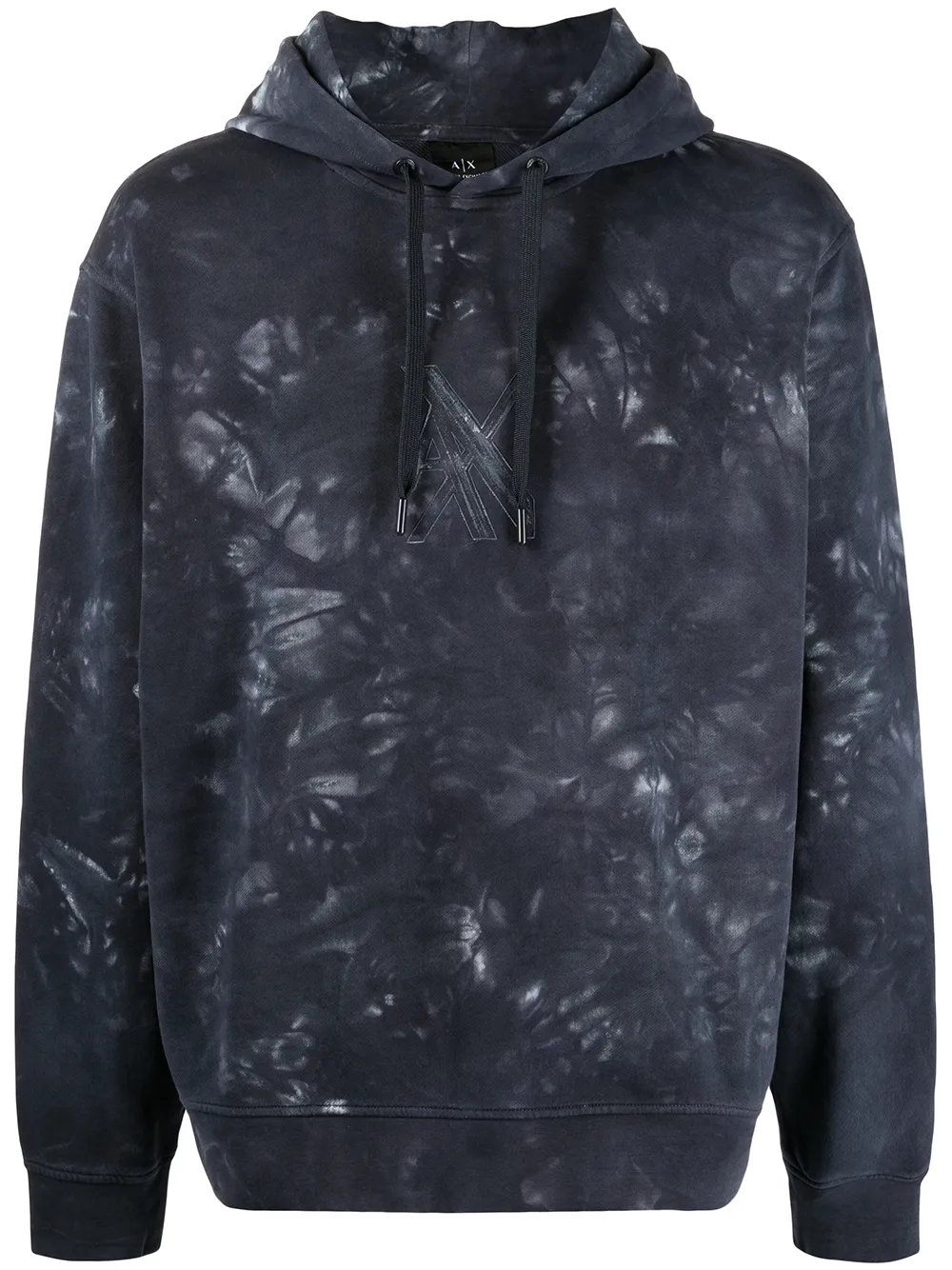 

Armani Exchange hoodie con estampado tie-dye - Azul