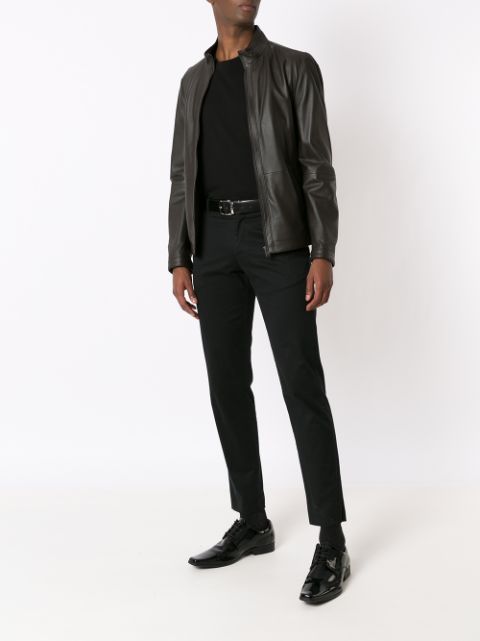 hugo boss nilas leather jacket