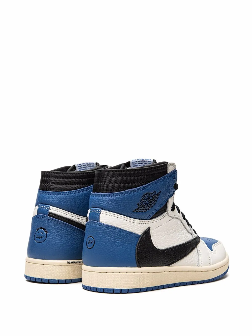 Shop Jordan X Travis Scott Air  1 High Sp "fragment" Sneakers In White