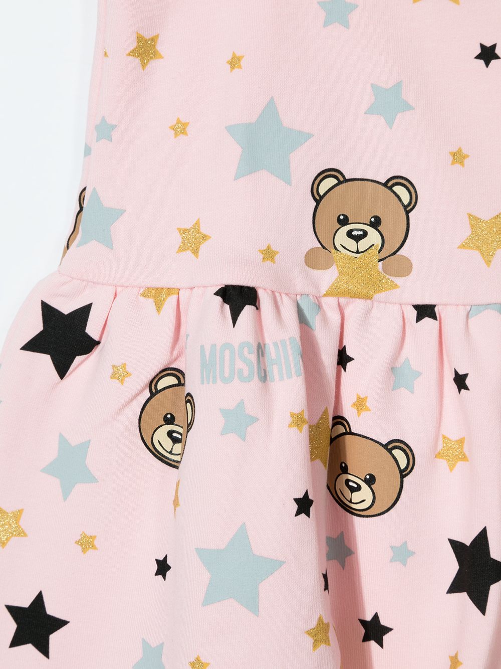 фото Moschino kids ярусная юбка мини с принтом teddy bear