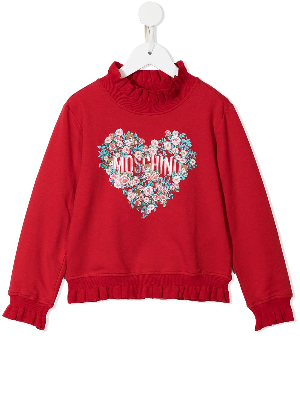 фото Moschino kids толстовка plush с логотипом