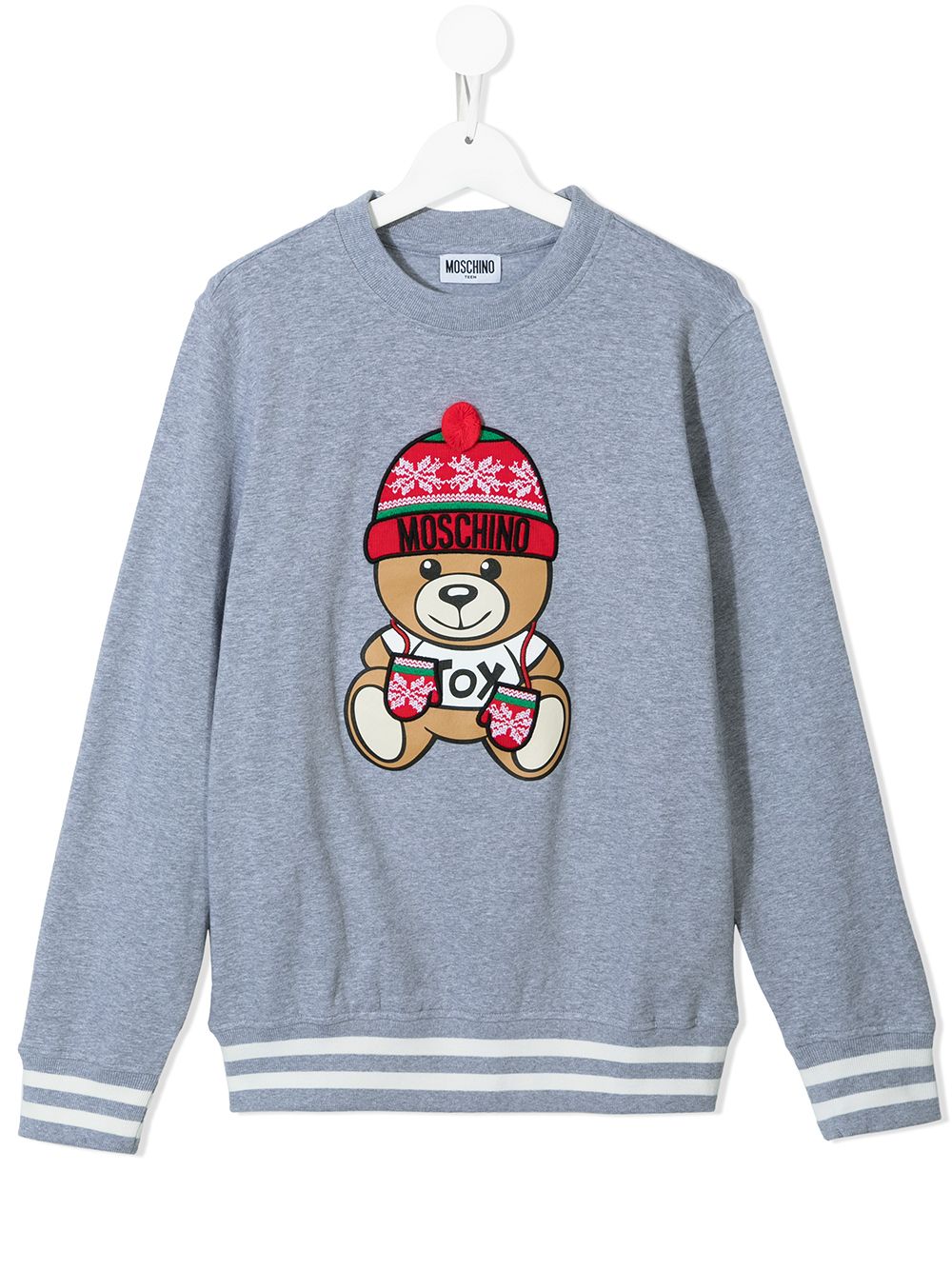 фото Moschino kids толстовка с принтом teddy bear