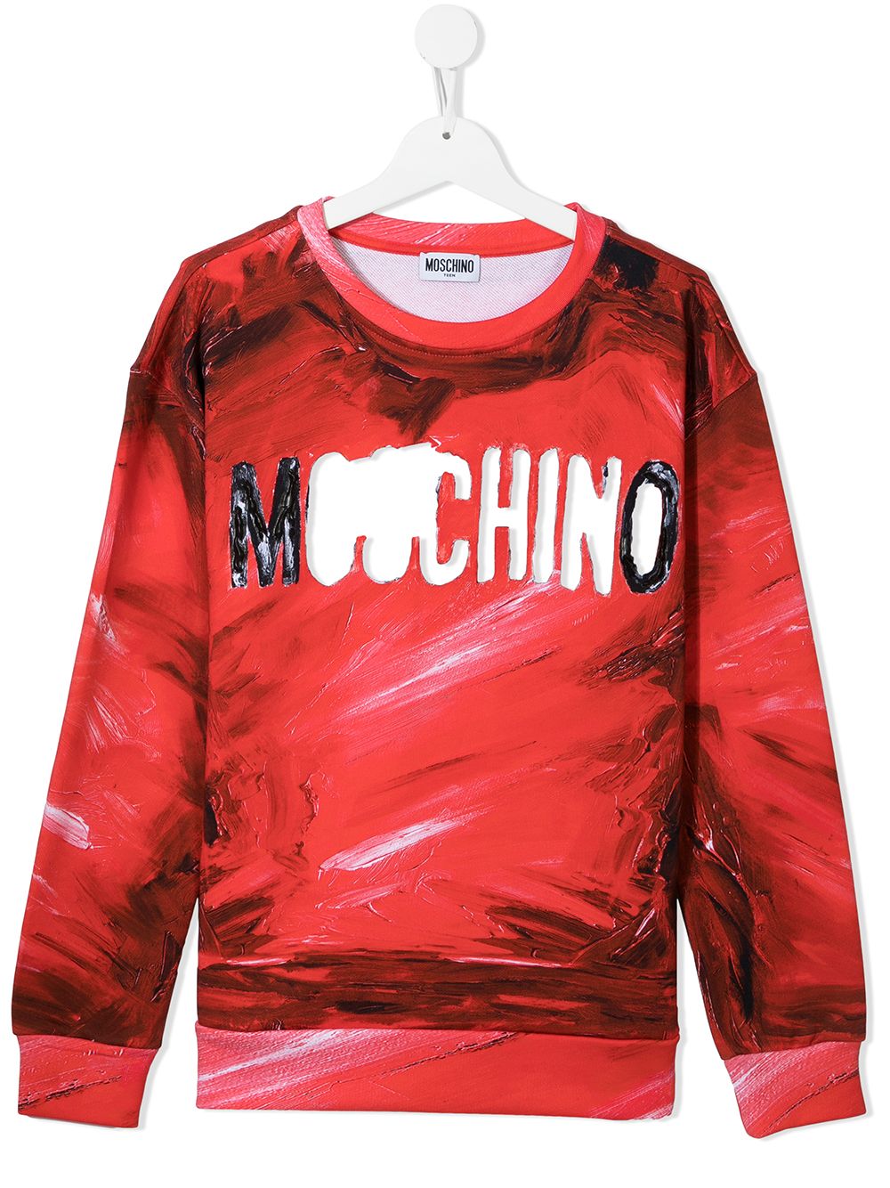 фото Moschino kids толстовка с логотипом