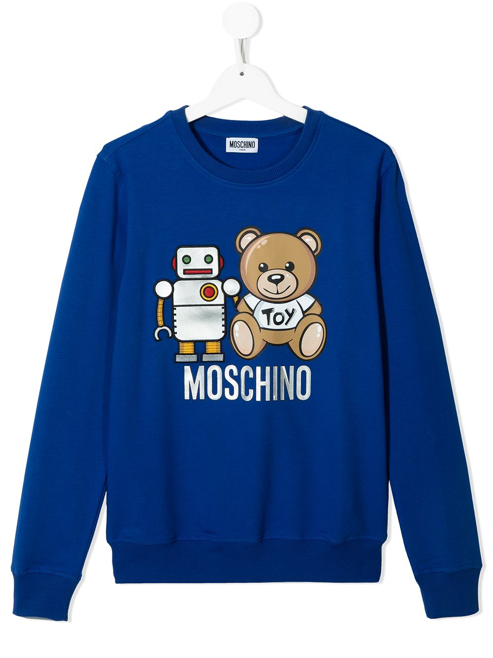 фото Moschino kids толстовка с принтом teddy bear