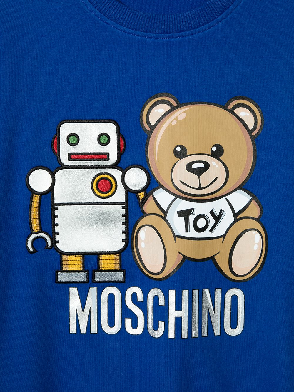 фото Moschino kids толстовка с принтом teddy bear