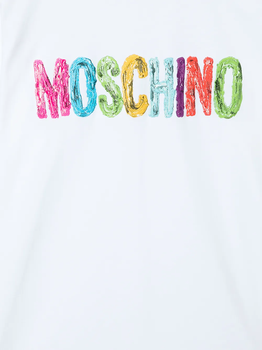 фото Moschino kids футболка с логотипом