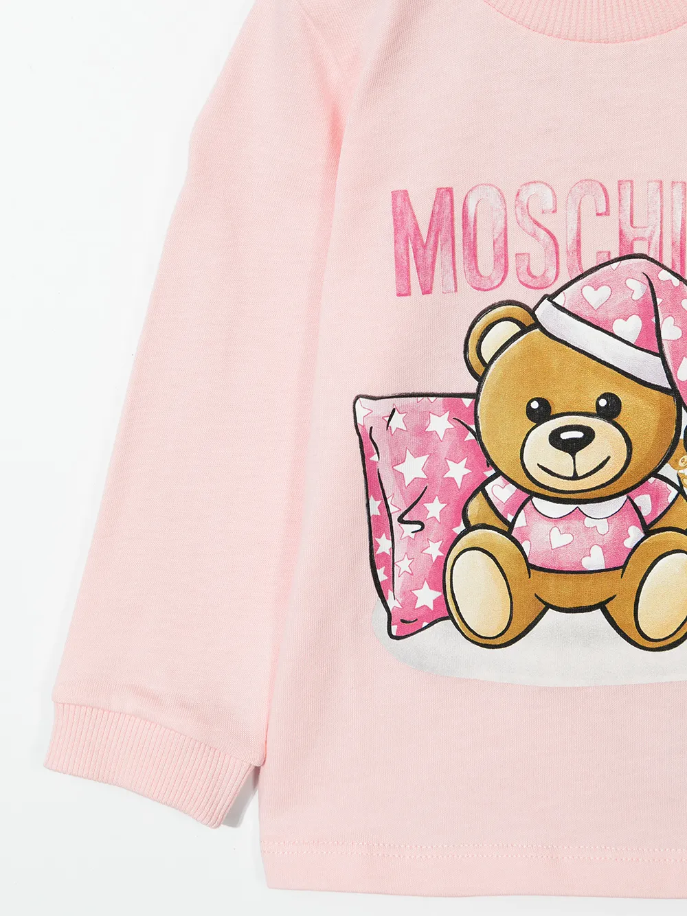 фото Moschino kids топ с длинными рукавами и принтом