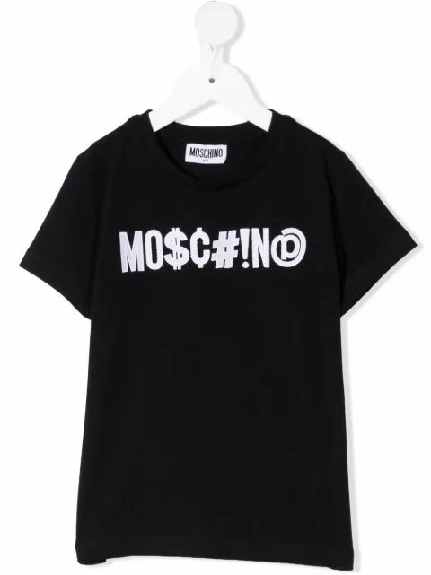 Moschino Kids camiseta con logo estampado 