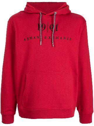 Armani exchange 2025 red hoodie