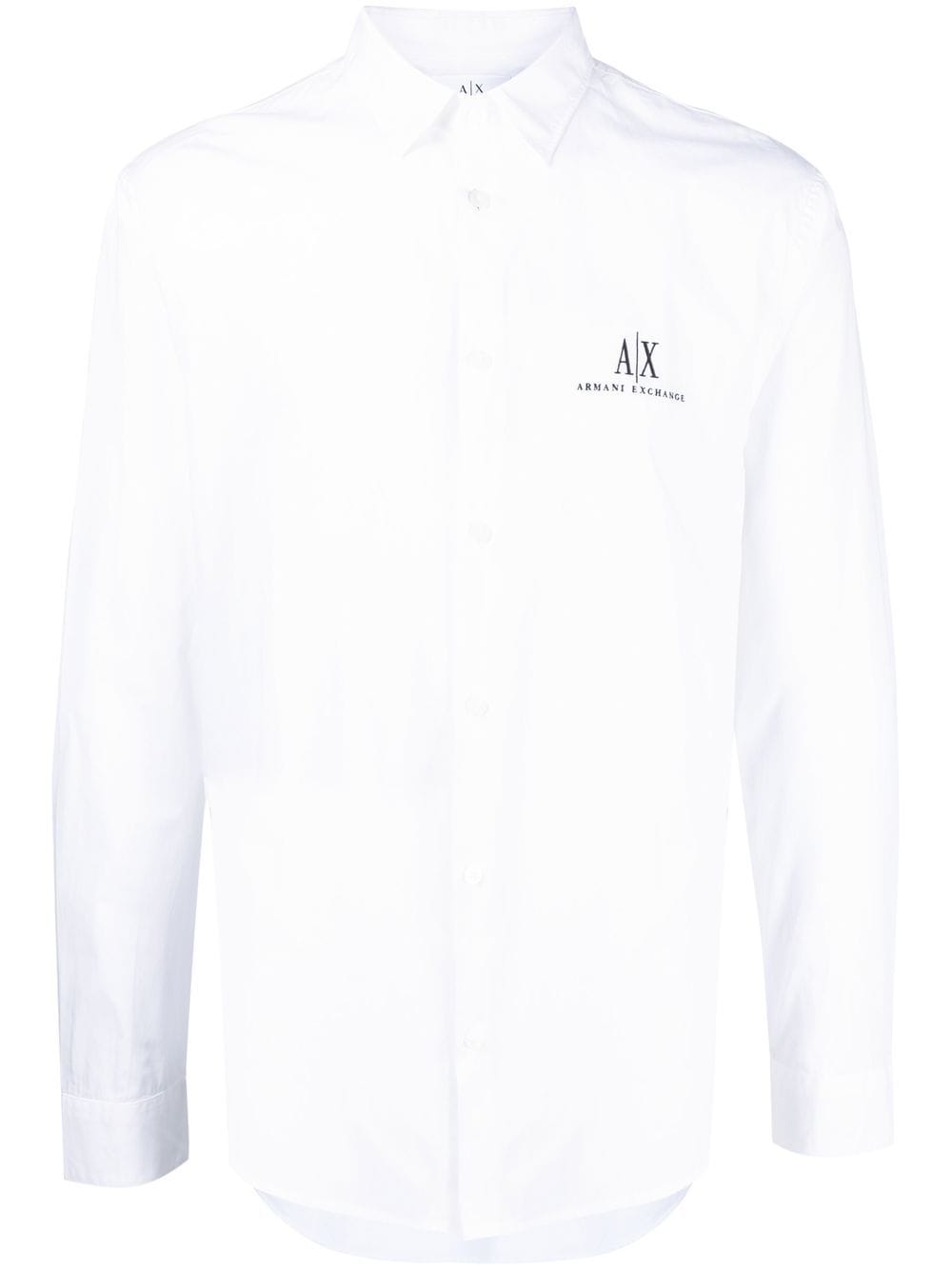 Exchange embroidered-logo long-sleeve Shirt -