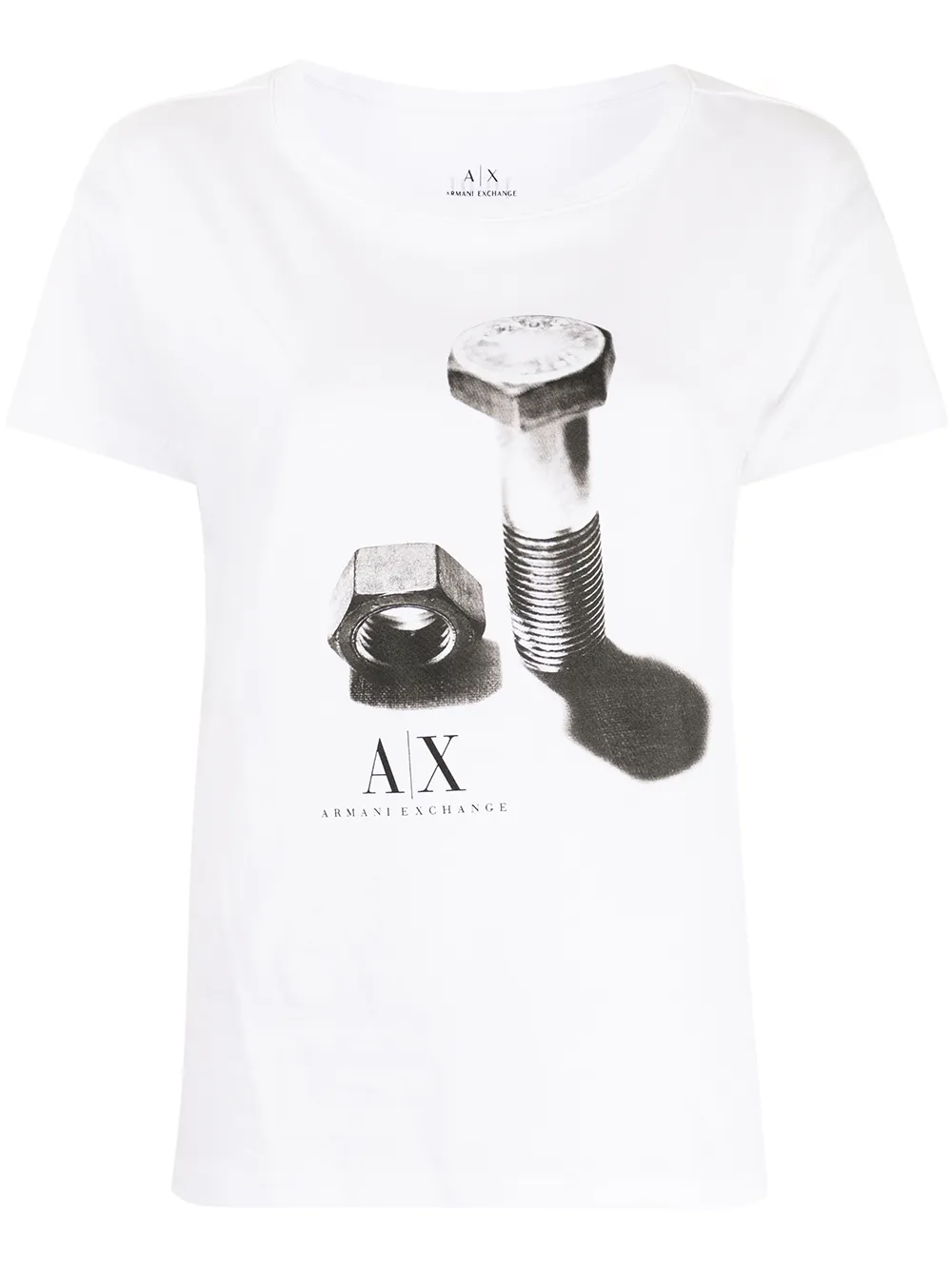 Armani Exchange Logo Print Cotton T Shirt Farfetch