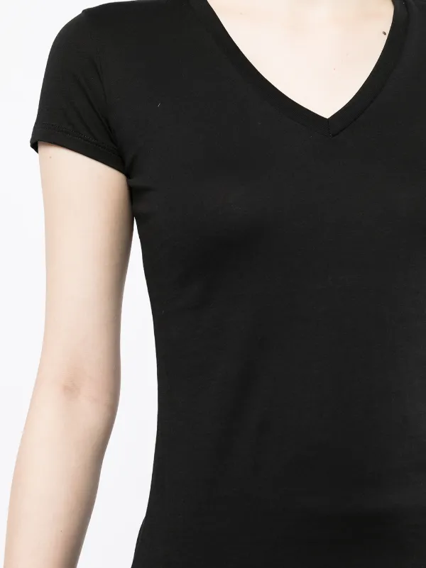 Women's black v neck t shirt Clearance