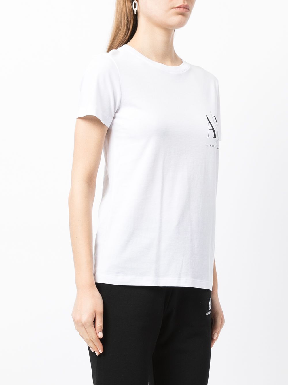 Armani Exchange logo print T-shirt Women