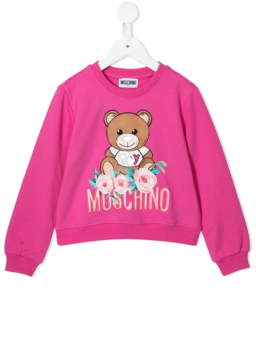 фото Moschino kids толстовка с принтом