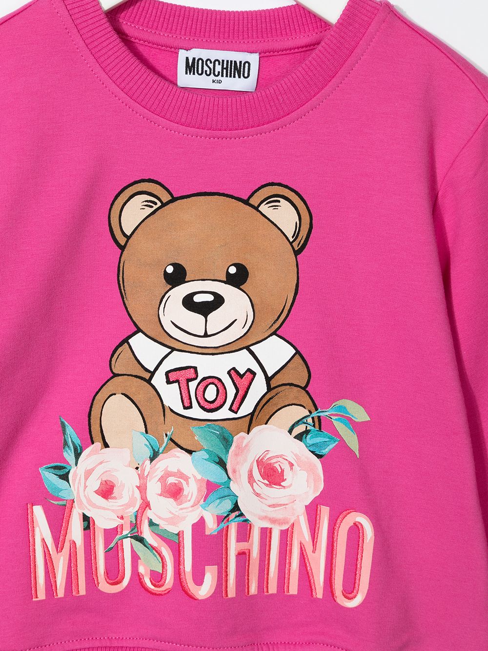 фото Moschino kids толстовка с принтом