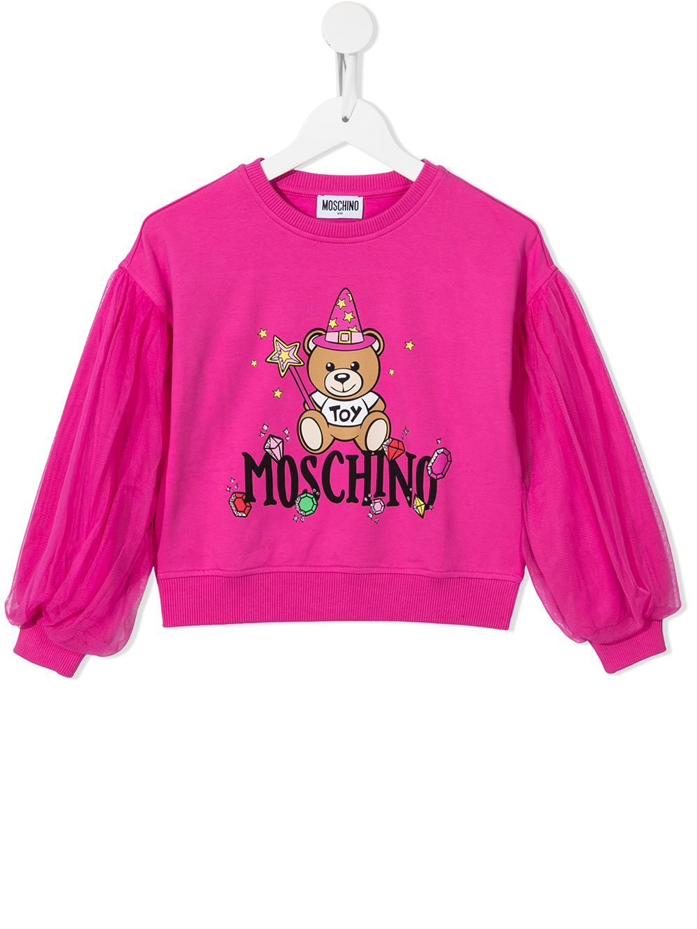 фото Moschino kids толстовка teddy bear с логотипом