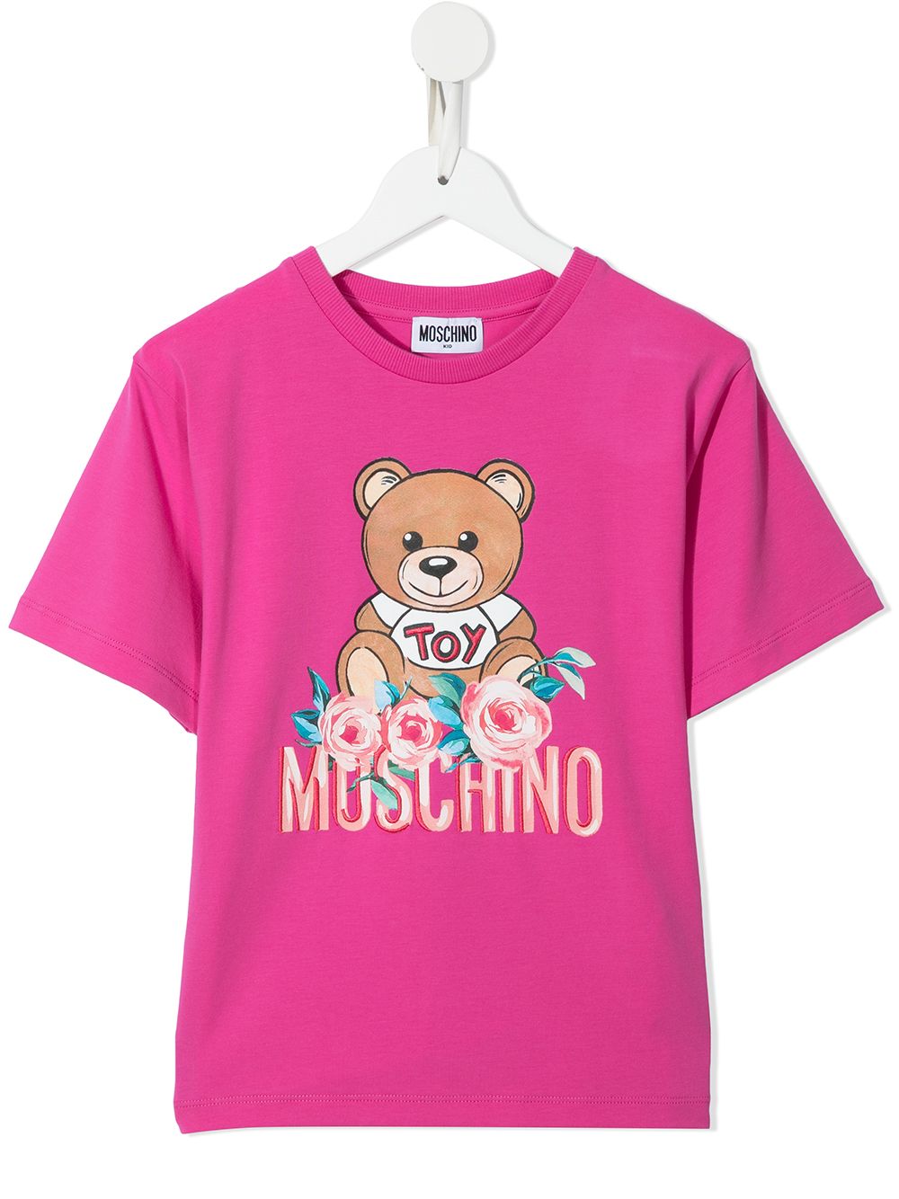 фото Moschino kids футболка teddy с логотипом