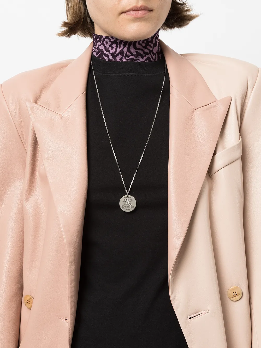 Raf Simons Halskette mit graviertem Anhänger | Herren | Image 2