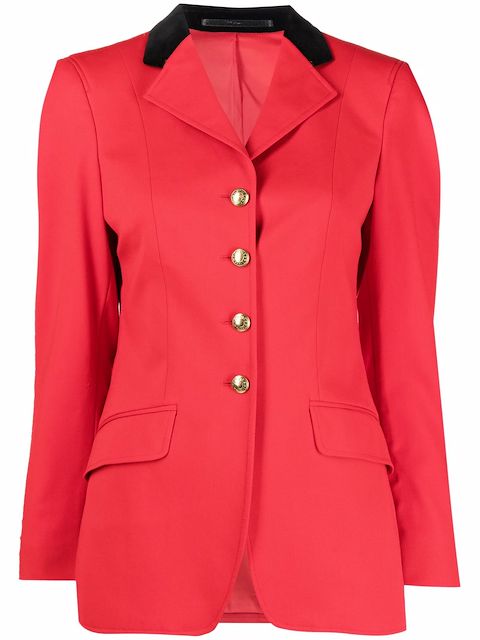 Hermès 2000s pre-owned embossed buttons single-breasted blazer