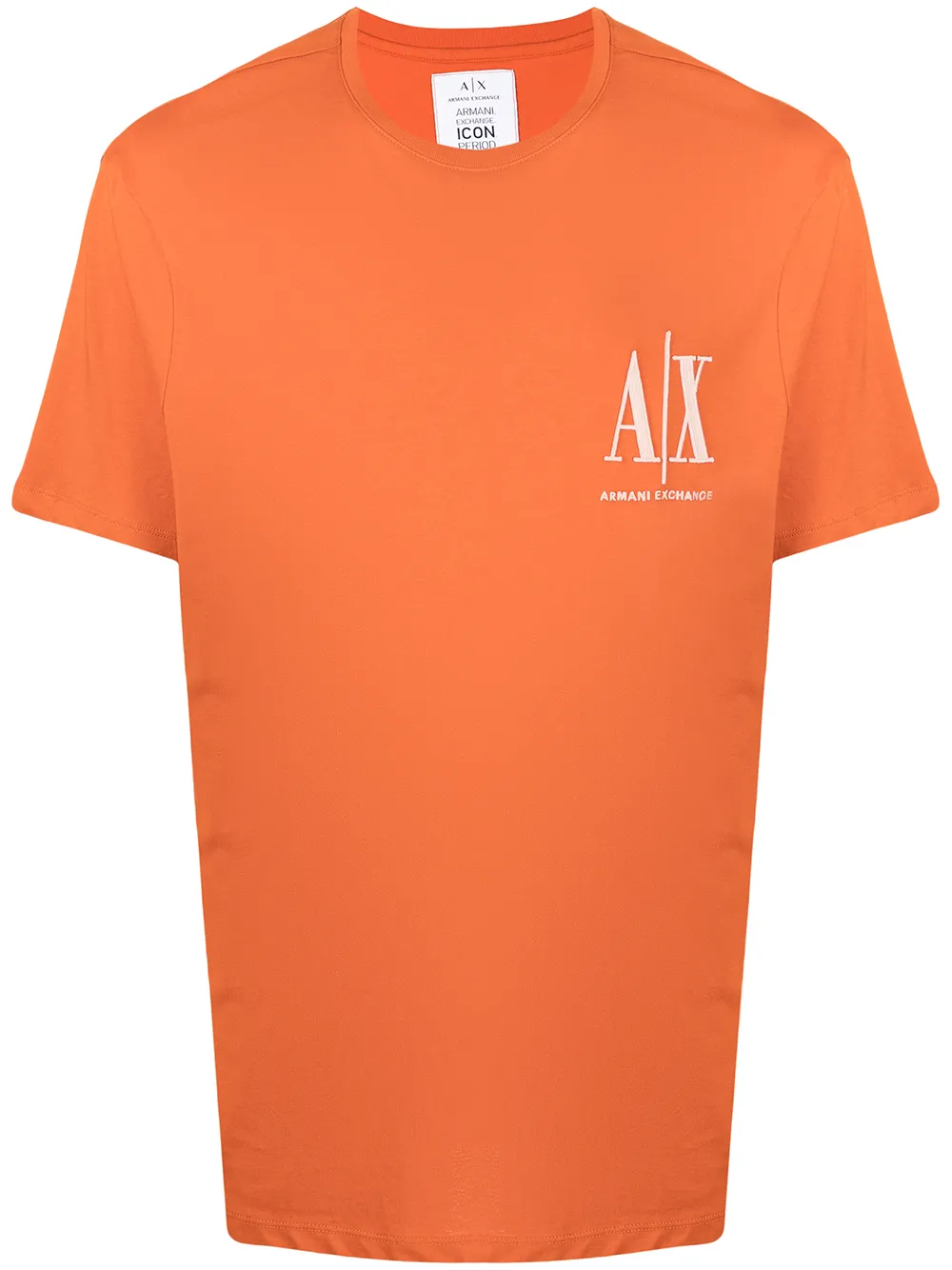 

Armani Exchange playera con logo estampado - Naranja