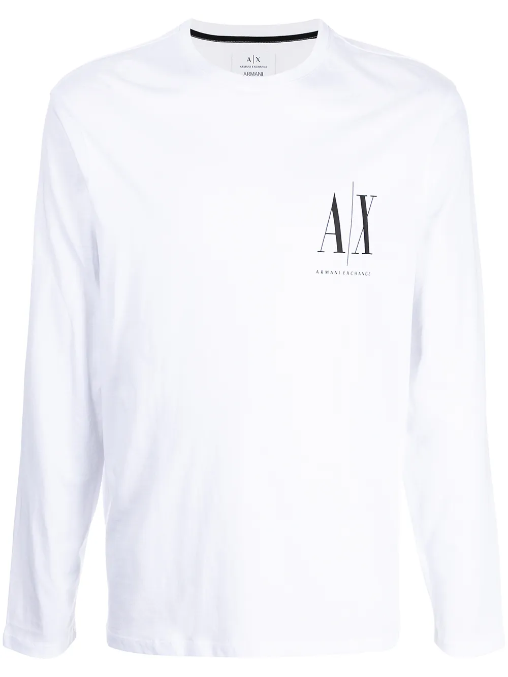 

Armani Exchange playera con logo estampado - Blanco