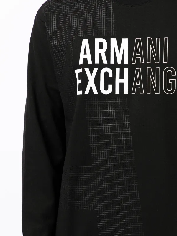 Armani Exchange Logo Print Sweatshirt Farfetch