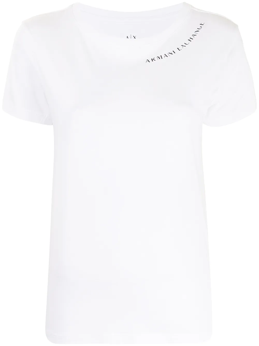 

Armani Exchange playera con logo estampado - Blanco