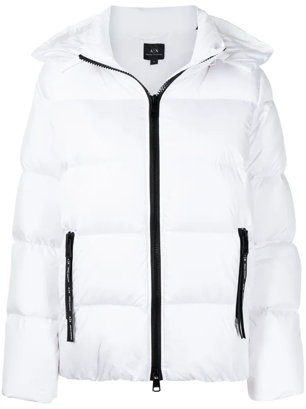 armani exchange jacket white