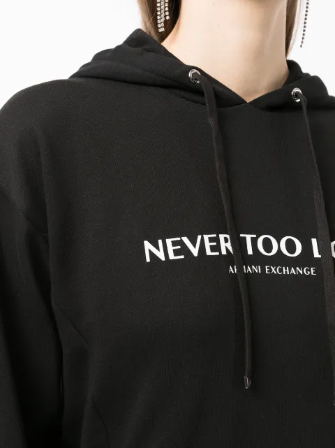 Armani Exchange Never Too Loud Hoodie Farfetch