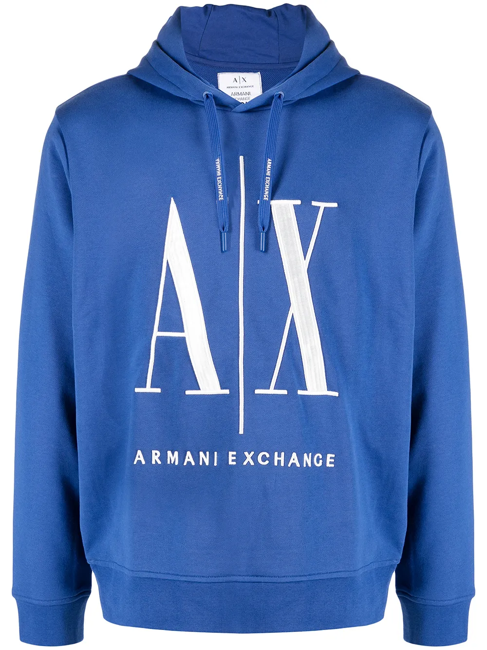 

Armani Exchange sudadera oversize con logo estampado - Azul