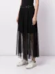 Armani Exchange sheer-panel maxi skirt