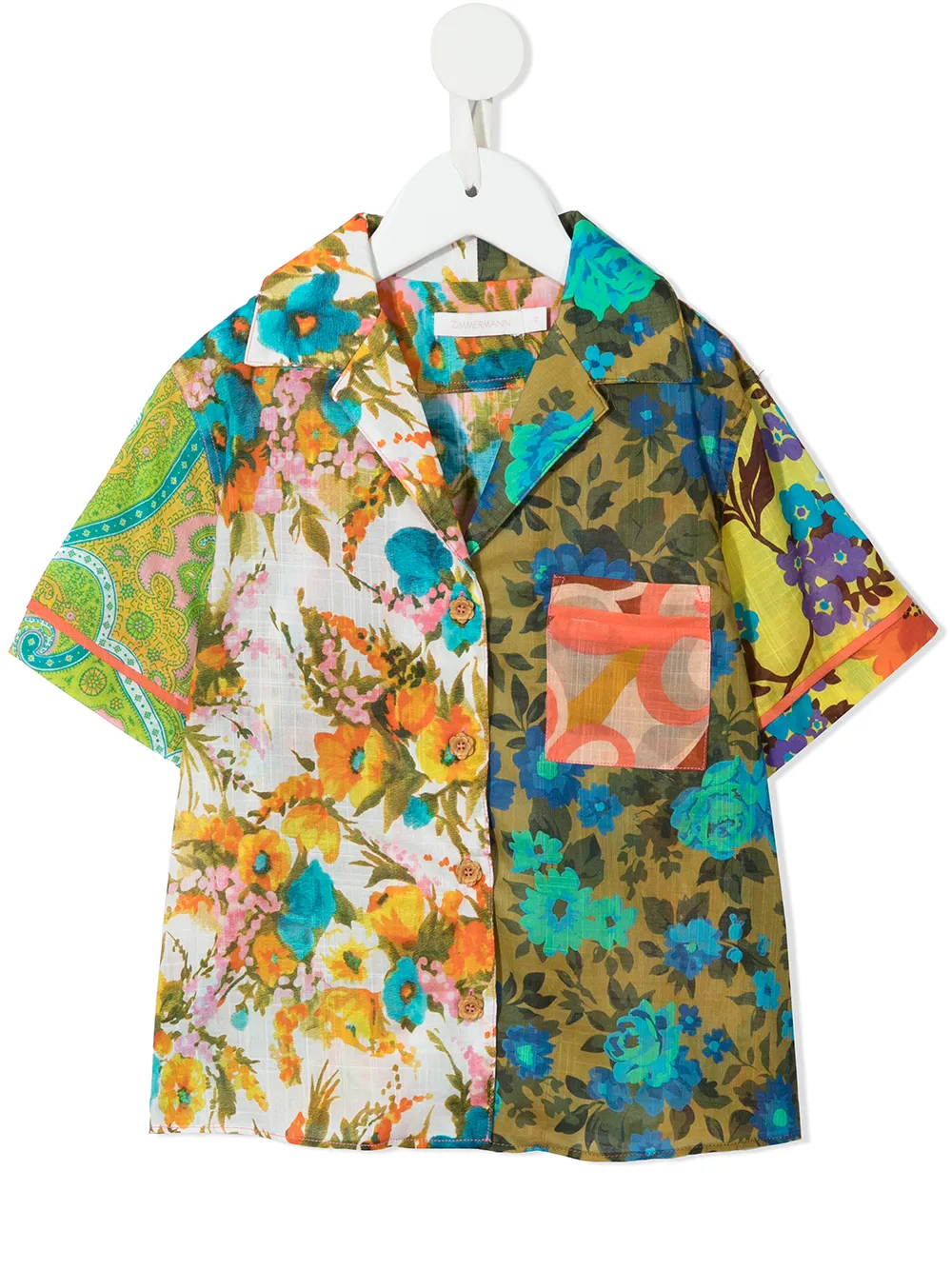 Zimmermann Kids Estelle floral-print shirt
