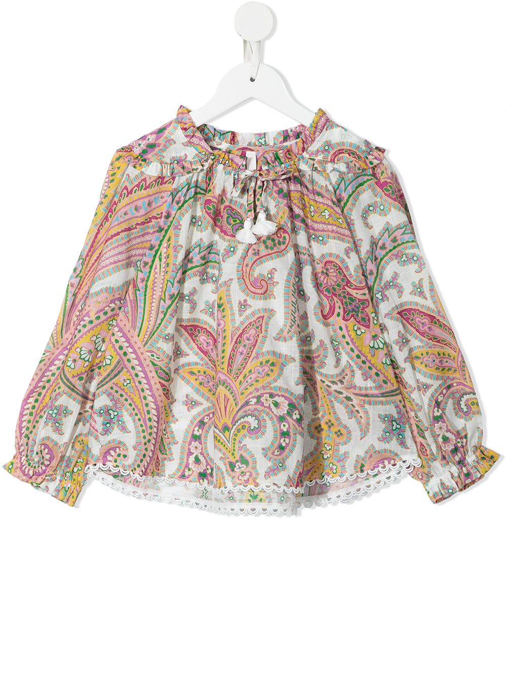 фото Zimmermann kids teddy paisley-print blouse