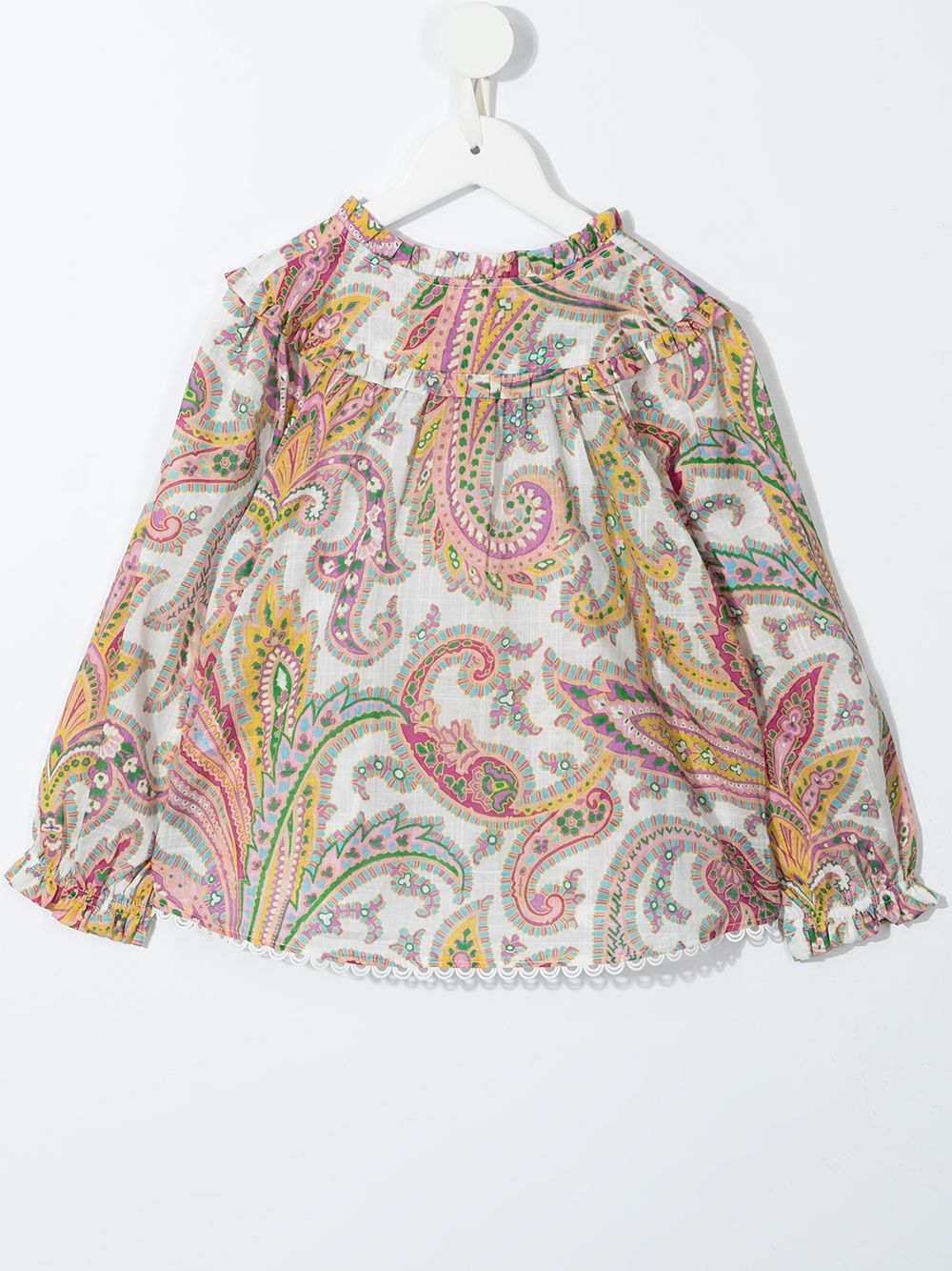 фото Zimmermann kids teddy paisley-print blouse