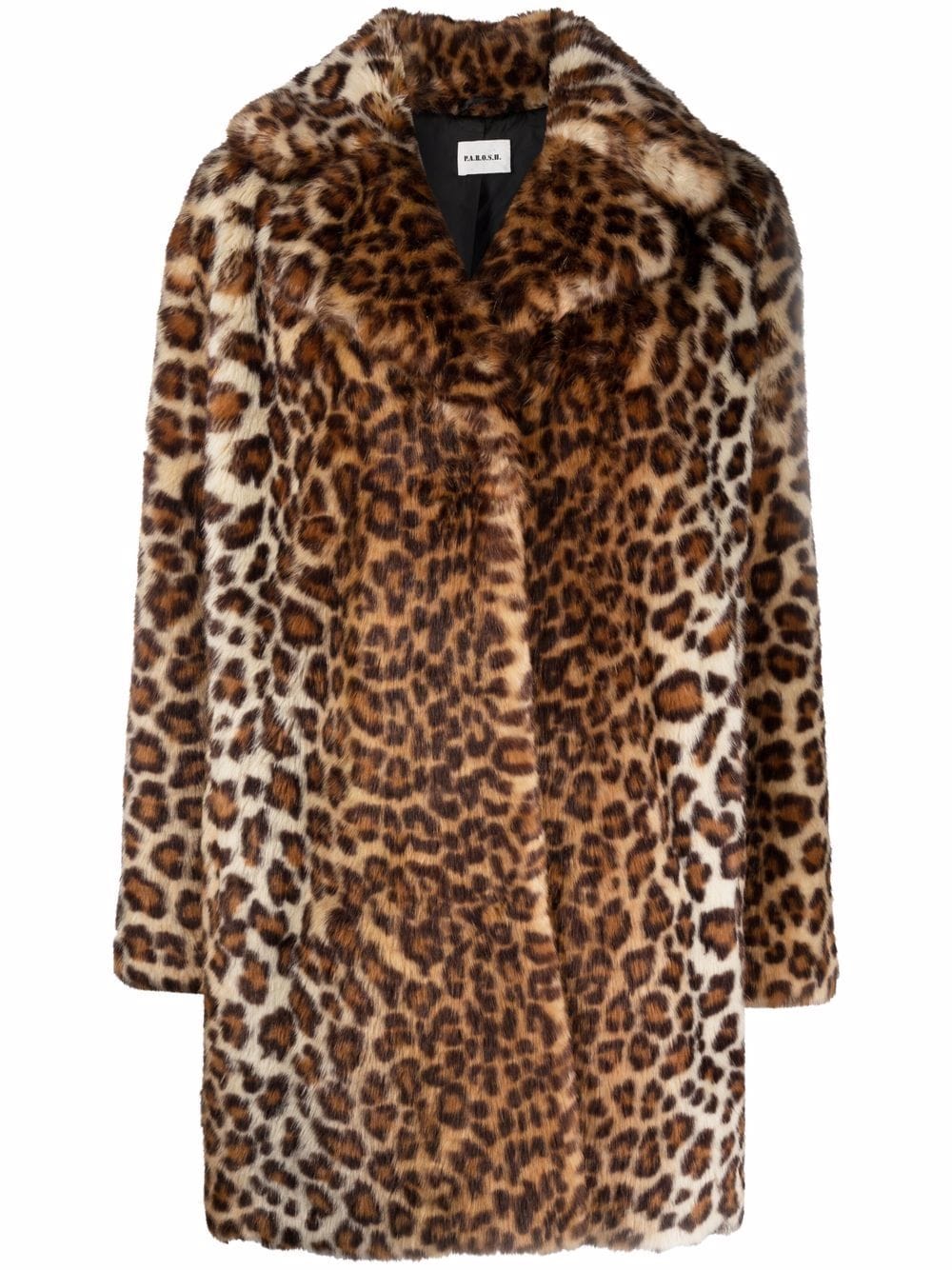 P.A.R.O.S.H. Leopard Print Faux Fur Coat - Farfetch