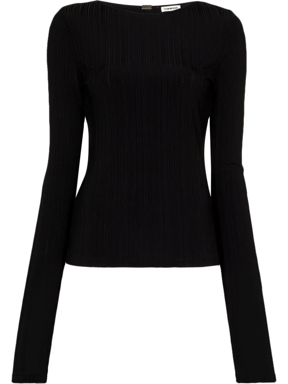 

Tom Wood ribbed long-sleeve top - Black