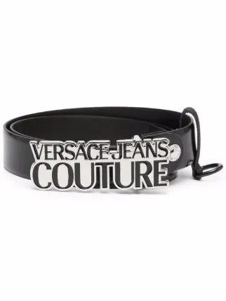 Versace Jeans Couture black logo-plaque 