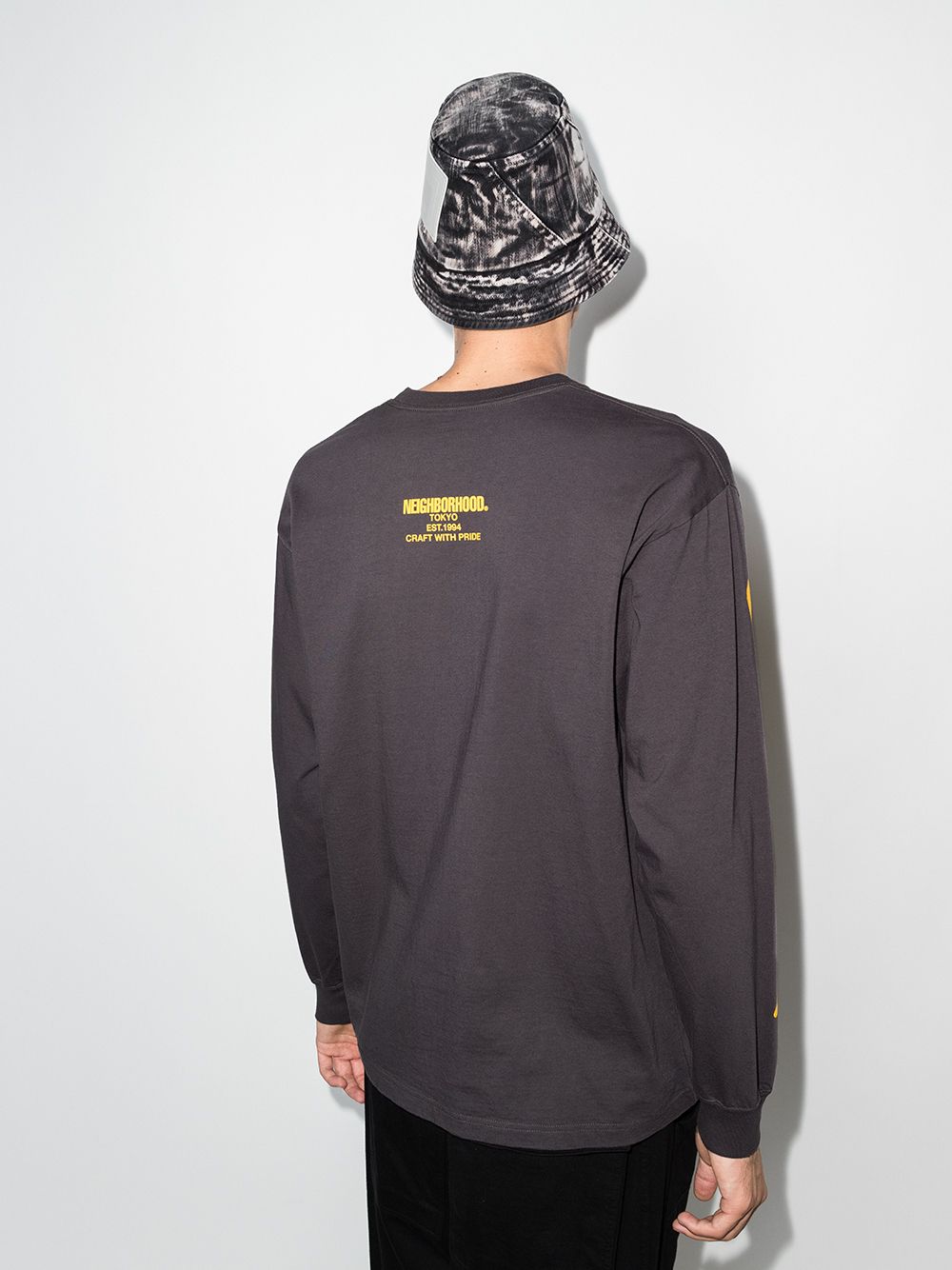 Neighborhood Bones Print long-sleeve T-shirt - Farfetch