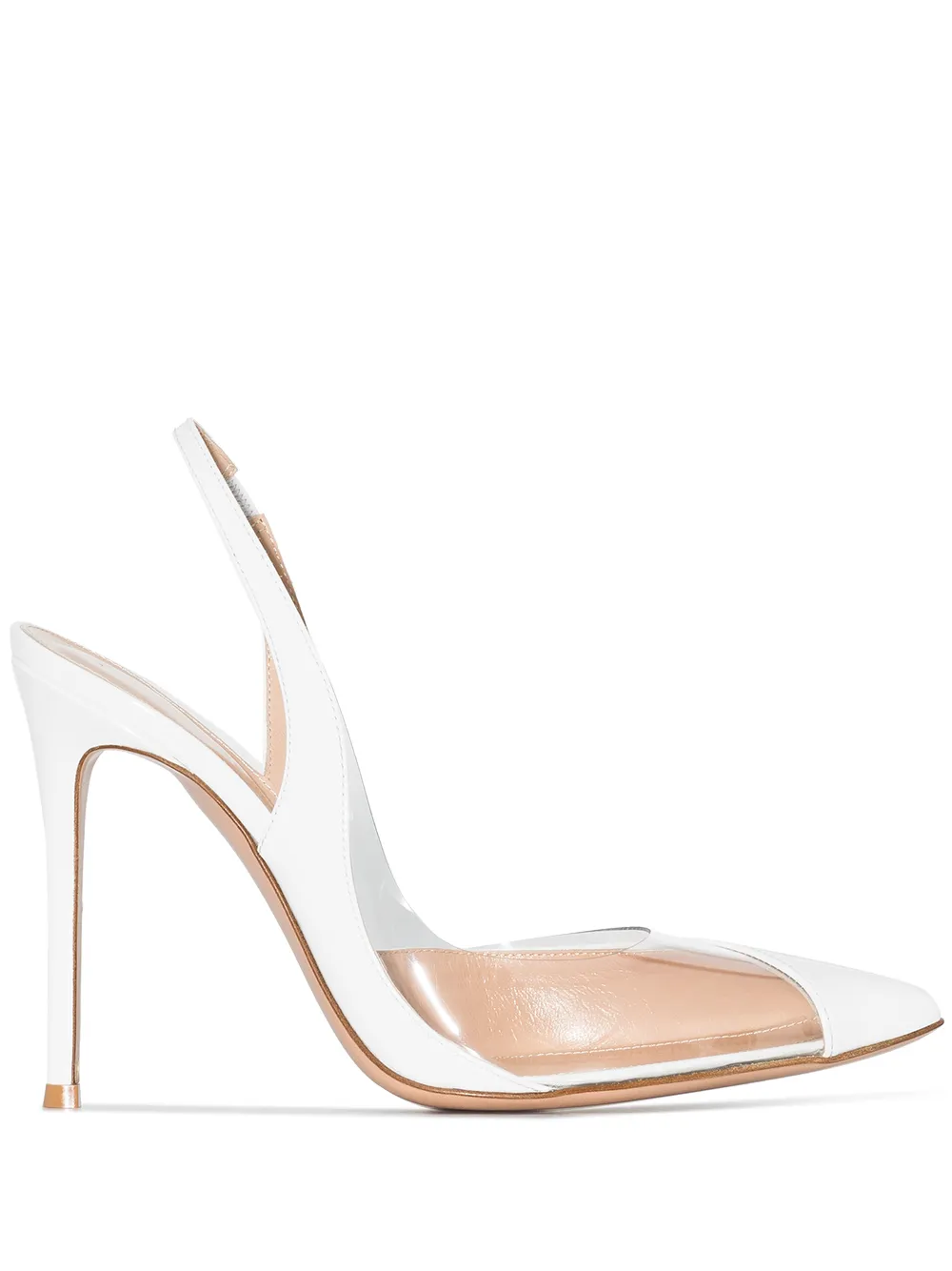 

Gianvito Rossi zapatillas con tacón de 110mm - Blanco