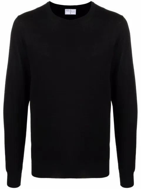 Fedeli fine-knit ribbed-trim jumper 