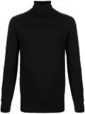 N.Peal fine knit roll neck jumper - Black