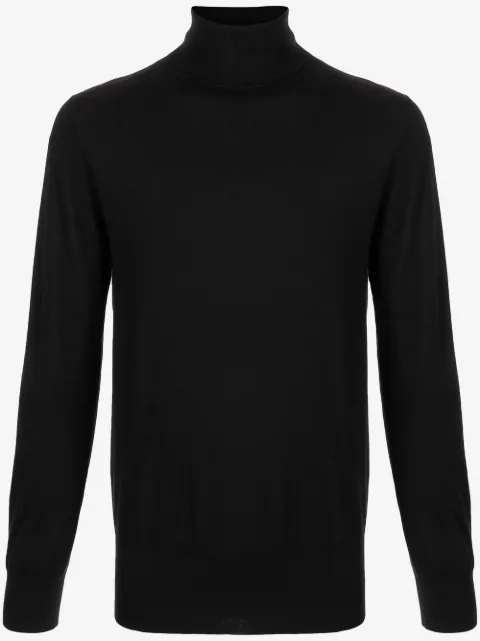N.Peal fine knit roll neck jumper