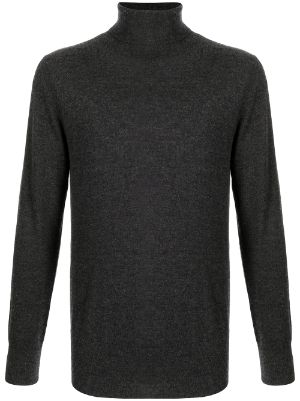 Mens fine knit hot sale polo neck jumpers