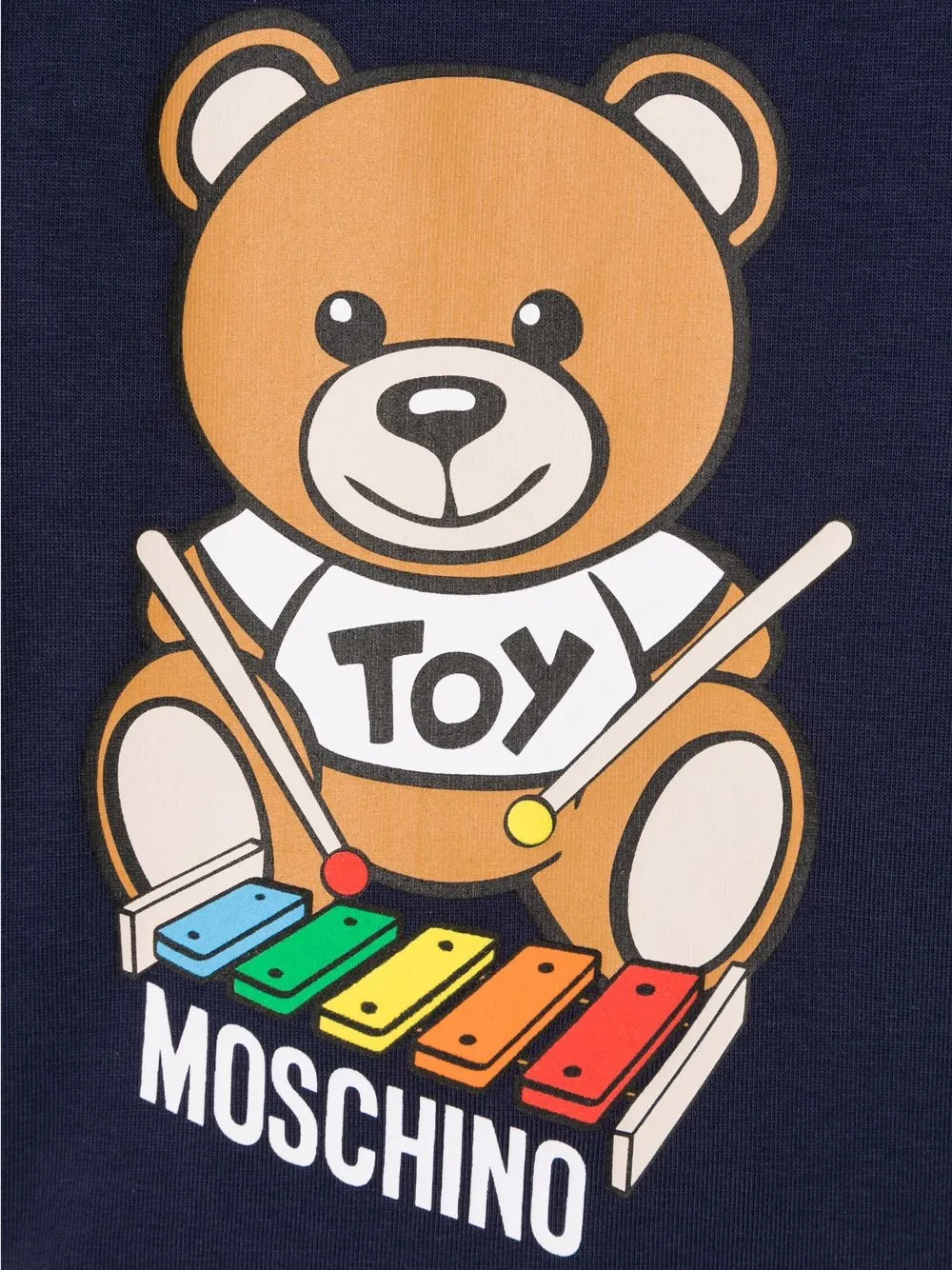 фото Moschino kids футболка с принтом