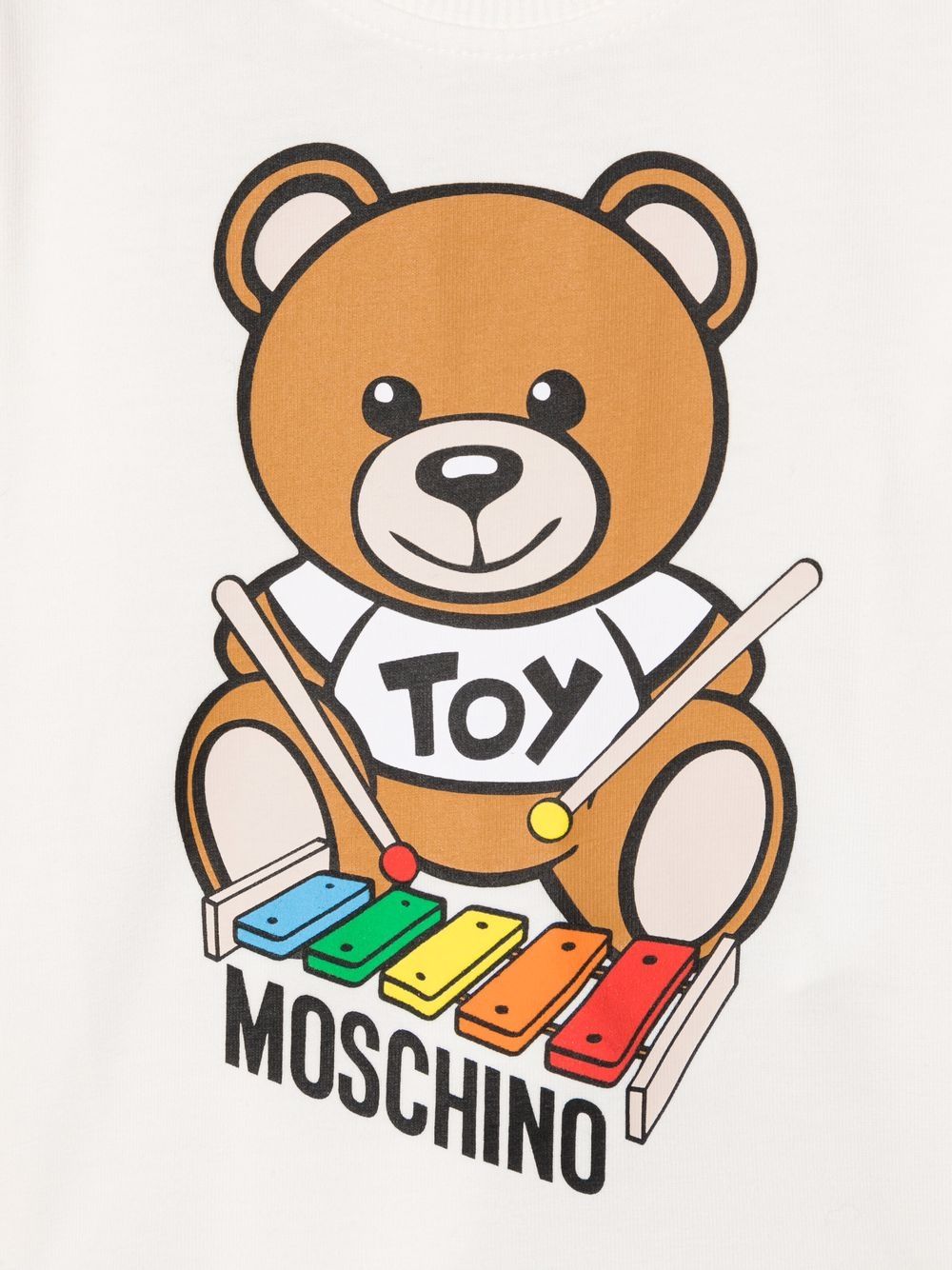 фото Moschino kids футболка с принтом