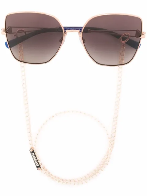 MISSONI EYEWEAR نظارة شمس بإطار كبير