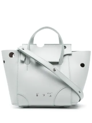 Off-White Borsa Tote Burrow-32 | Blu | FARFETCH IT Off-White Borsa Tote Burrow-32 | Blu | FARFETCH IT