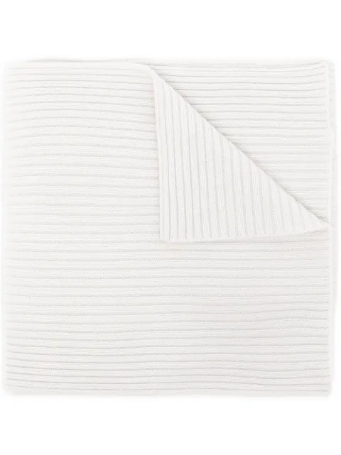 N.Peal écharpe en maille nervurée