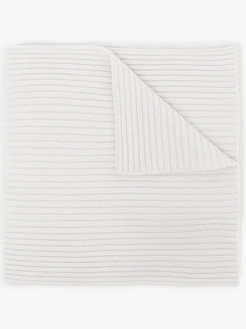 N.Peal écharpe en maille nervurée