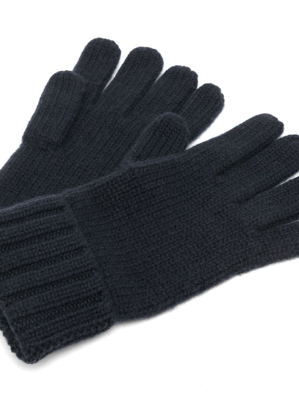 Shop N•peal Chunky-knit Organic-cashmere Gloves In Blau